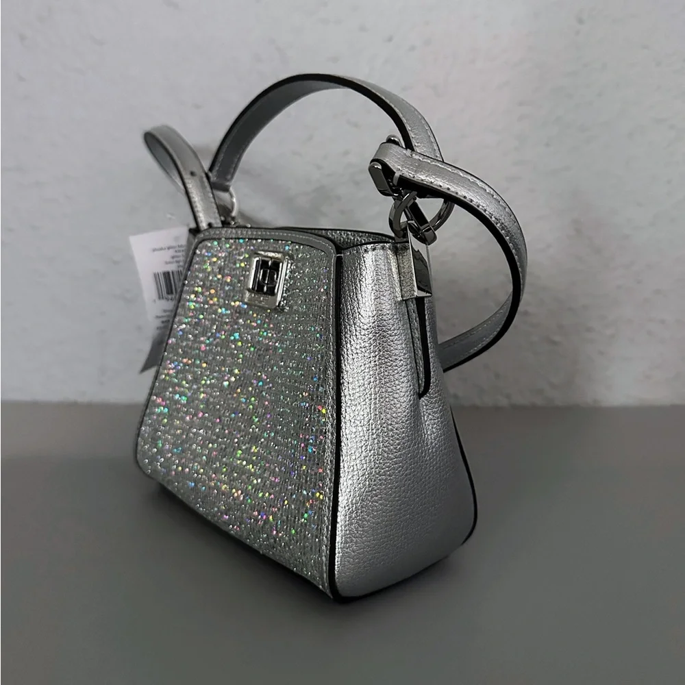 NWT KATE SPADE Phoebe Glitter Mini‎ Top Handle Crossbody
